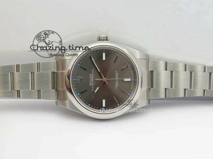 1219 Premium Oyster Perpetual 39mm 114300 JF 1:1 Best Edition Gray Dial On SS Bracelet SA 3795